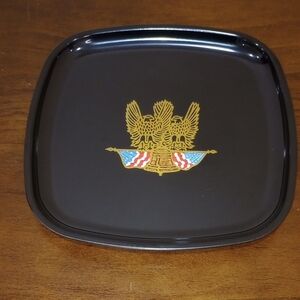 Couroc Liberty Bell American Eagles Patriotic Plate - Vintage!
